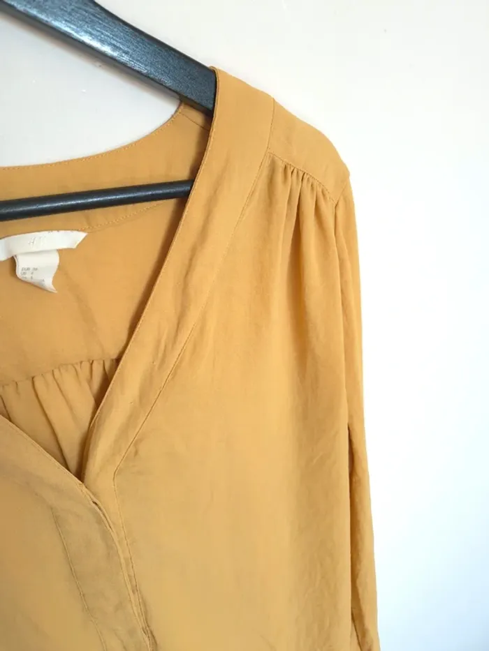 Blouse jaune H&M taille 36 - photo numéro 6