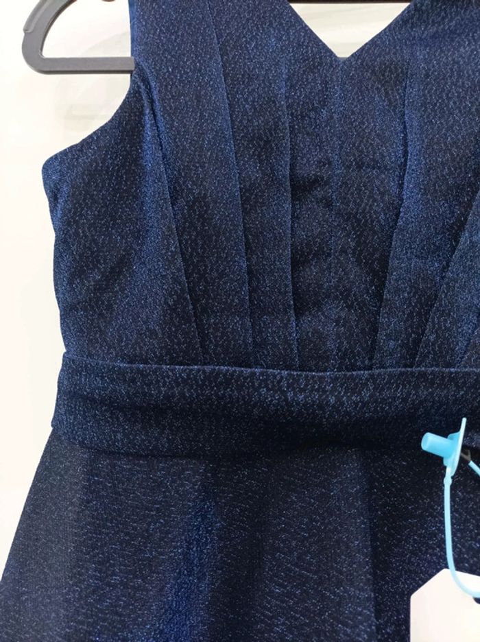 Robe de soirée, cérémonie métallisé taille 36 neuve - photo numéro 4