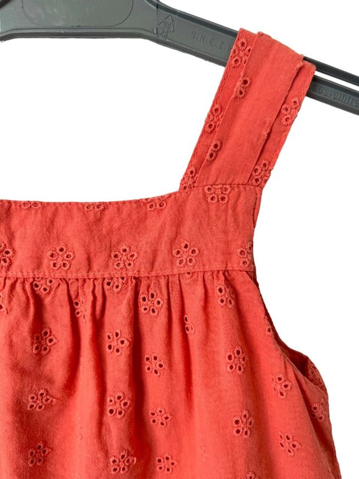 Combishort orange (broderies fleurs) - Vertbaudet 9 mois (71cm) - photo numéro 6