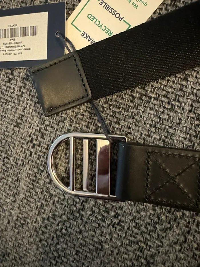 Ceinture Tommy Jeans noire 85 cm neuve - photo numéro 6