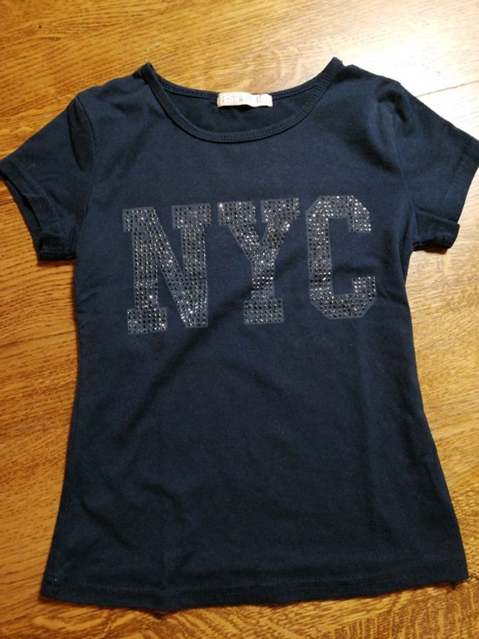 Tee shirt manche courte strass