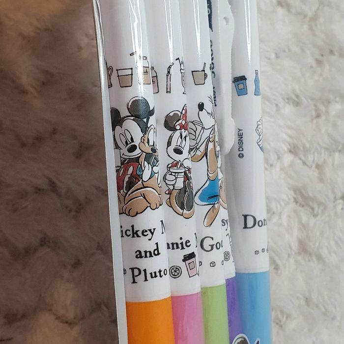 Stylo Japan Disney Store Juice Up Gel Pen 5pcs Set Mickey & Friends Latte - photo numéro 4