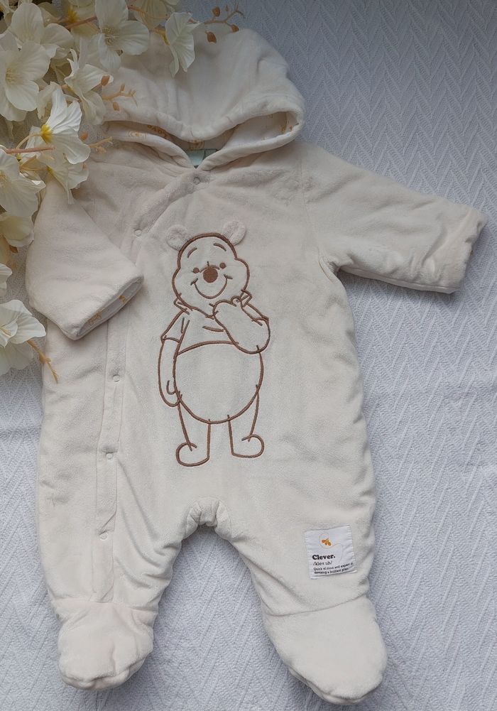 DISNEY combinaison combipilote manteau blanc WINNIE bébé taille 3mois - photo numéro 4