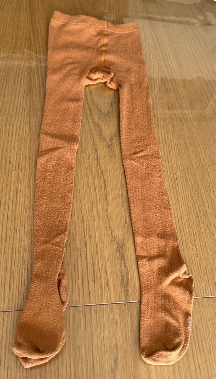 Legging avec pieds marron 7/9 ans okaidi - photo numéro 1