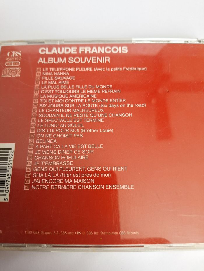 Cd Claude François - photo numéro 2