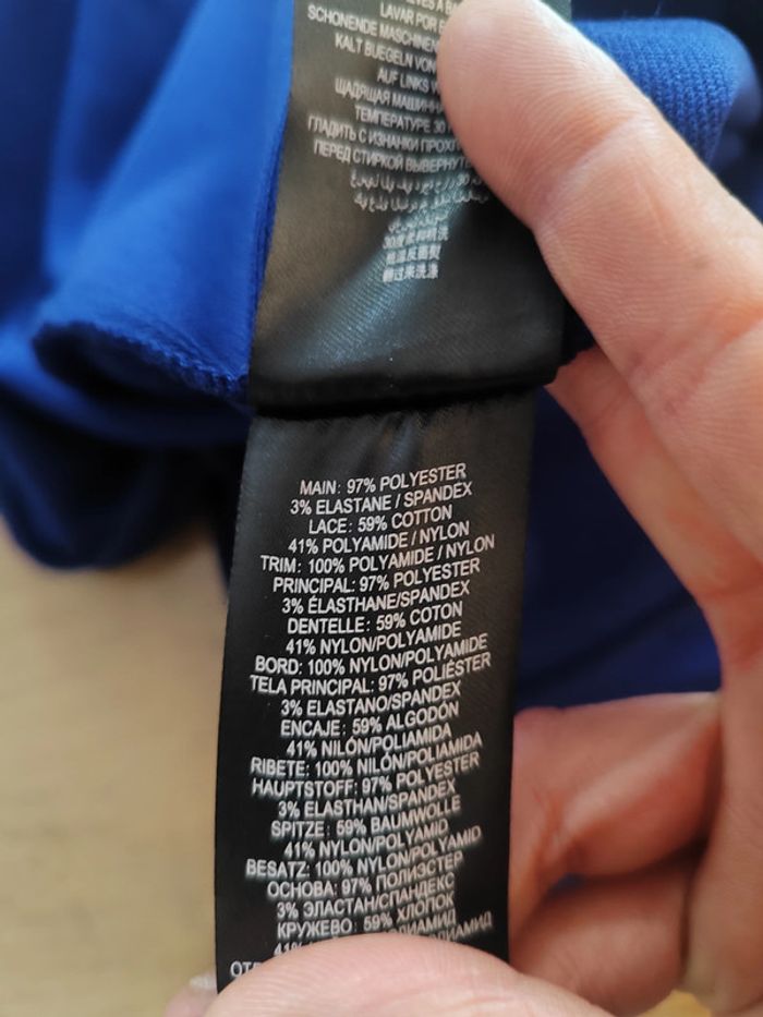 Robe Mini Lipsy Bleue, Taille M - photo numéro 6