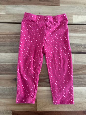 Legging rose étoiles