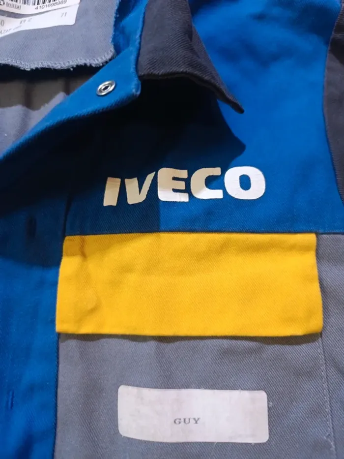 Combinaison de travail Iveco workwear vintage 90's collector T3 M - photo numéro 2