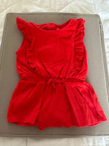 Combi-short rouge