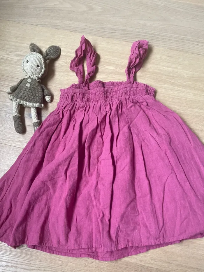 Robe à bretelles Kiabi gaze de coton 5 ans - photo numéro 2