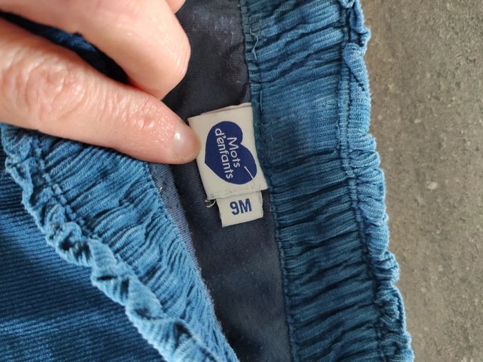 Pantalon velours bébé fille taille 9 mois - photo numéro 3
