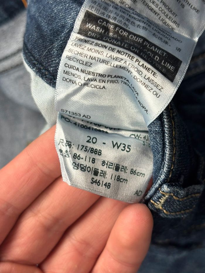 Jean pantalon coupe droite signature gold levis bleu W35 - photo numéro 11