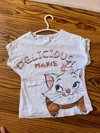 TEE shirt manches courtes 3 ans Marie des Aristochats