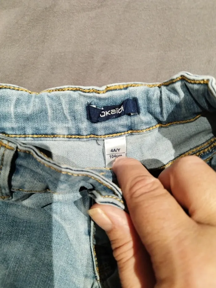 Short jean okaidi 4 ans - photo numéro 3
