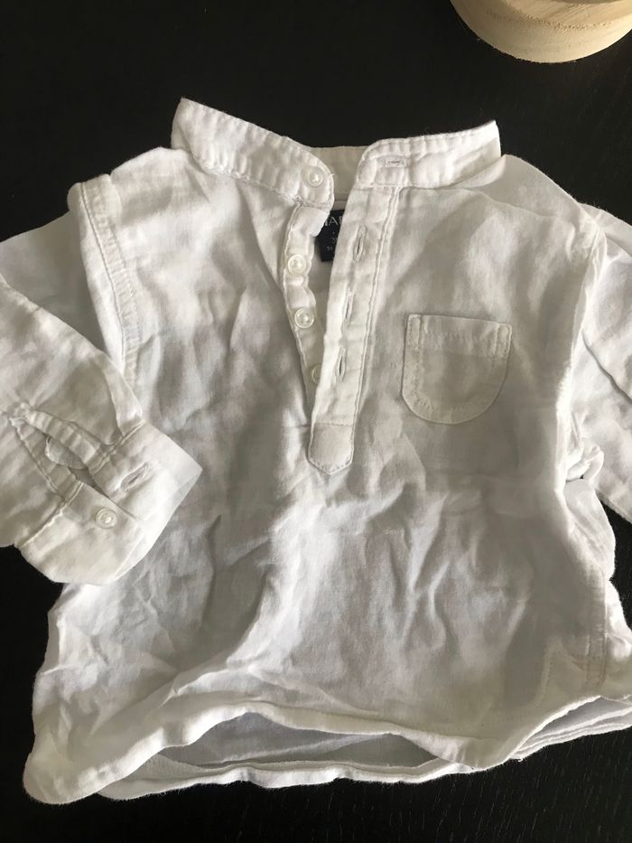 Chemise blanche 3mois - photo numéro 2