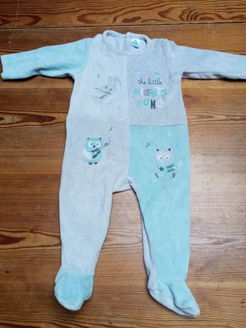 pyjama velours, tex, 12 mois
