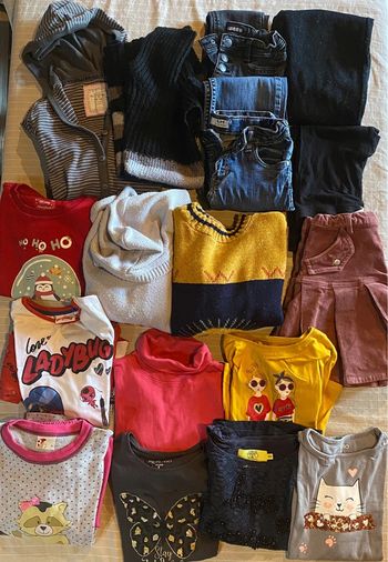 Gros lot de vêtements fille autonome hiver 8 / 9 ans