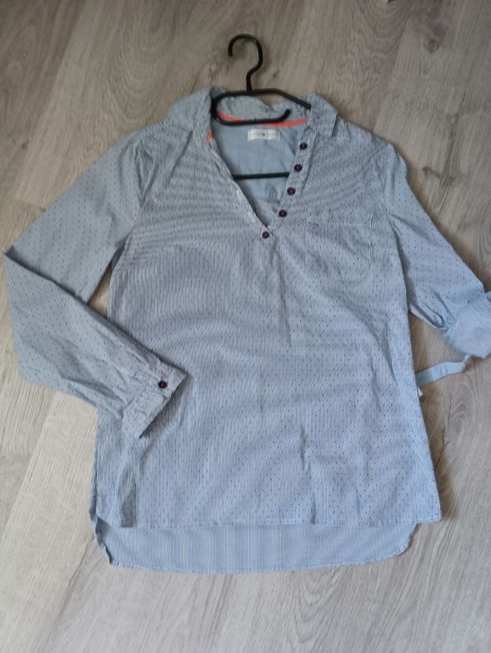 Chemisier bleu taille 34 Cache cache