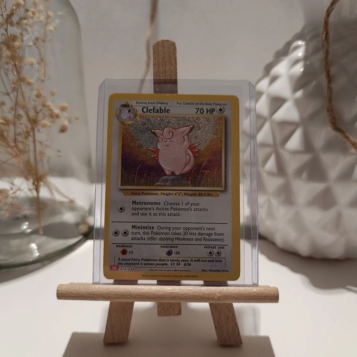 Pokémon carte Clefable holographique