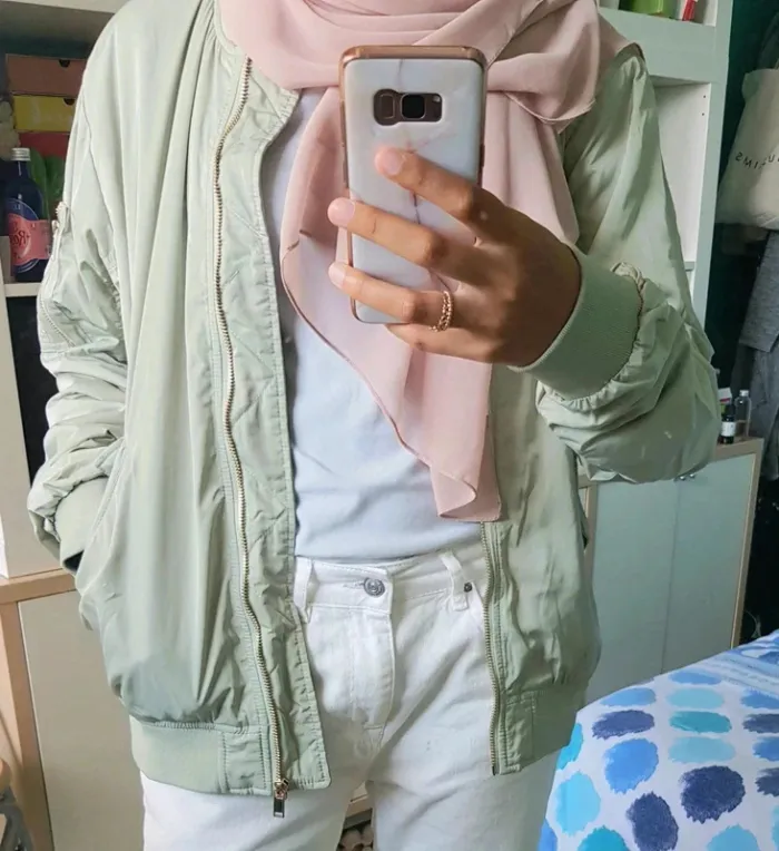 🌿 sublime veste bomber vert pastel H&M neuve avec étiquette - photo numéro 2
