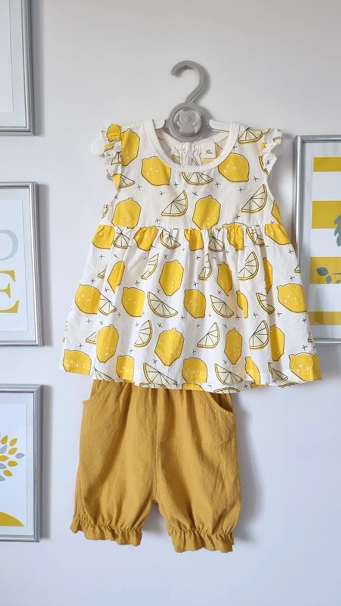 Ensemble citron taille 4ans=XL neuf
