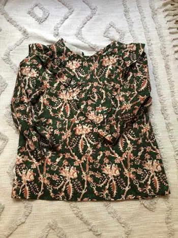 Blouse manches 3/4 taille 38