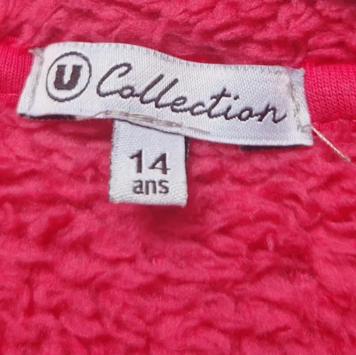 Magnifique veste polaire rose - U Collection - Taille 14 ans - photo numéro 5