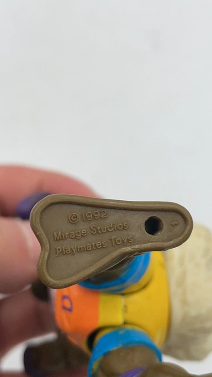 Figurine Tortue Ninja TMNT Spike’n Volley Don Playmates Toys 1992 - photo numéro 6