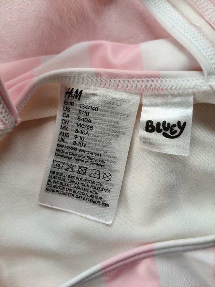 Maillot une pièce fille H&M rose Bluey 134-140 cm - photo numéro 5