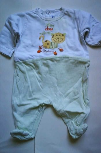 Pyjama fin 1 mois alphabet