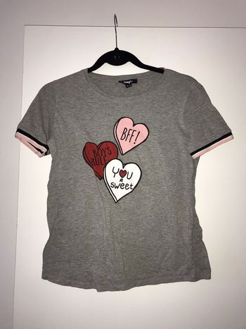 Tee-shirt manche courte gris taille S