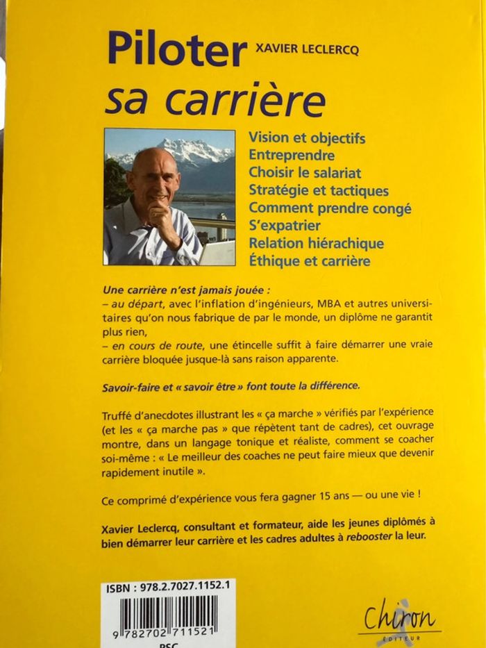 Piloter sa carrière – Xavier Leclercq – Chiron – Développement professionnel - photo numéro 10
