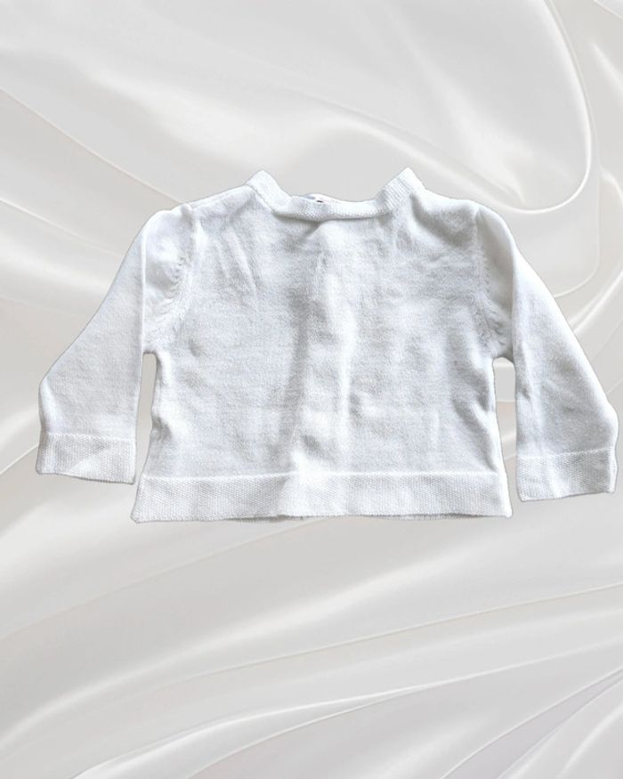 Gilet blanc fille 1 mois - photo numéro 2