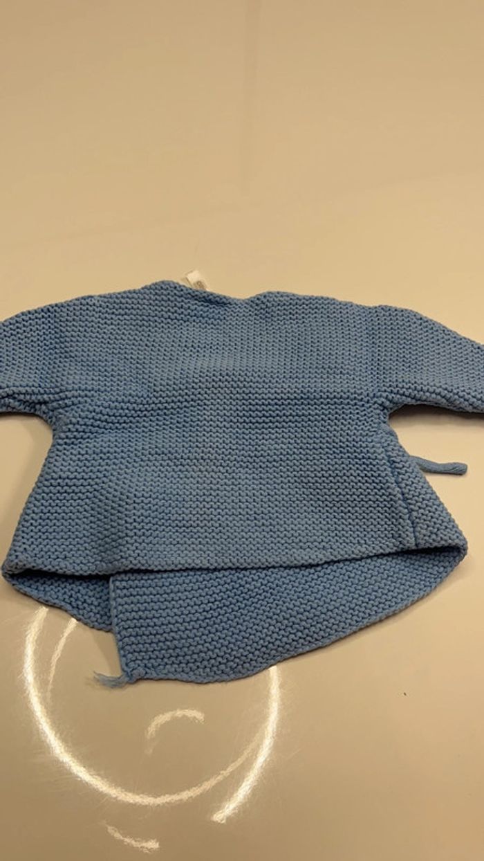 Gilet bebe bleu - photo numéro 3