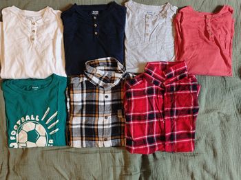 Lot t-shirt ML et chemises 