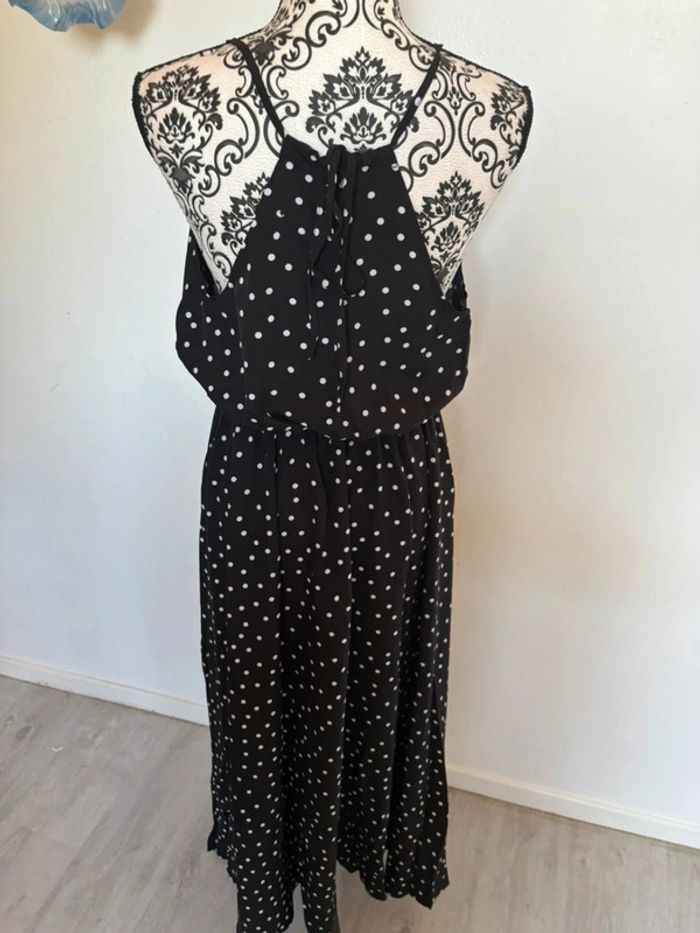 Robe longue femme noir à pois blanc 36/38 - photo numéro 5