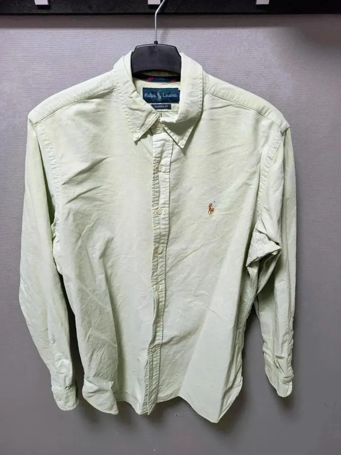Chemise Ralph Lauren Classic Fit Vert Clair Vintage Y2K - photo numéro 5