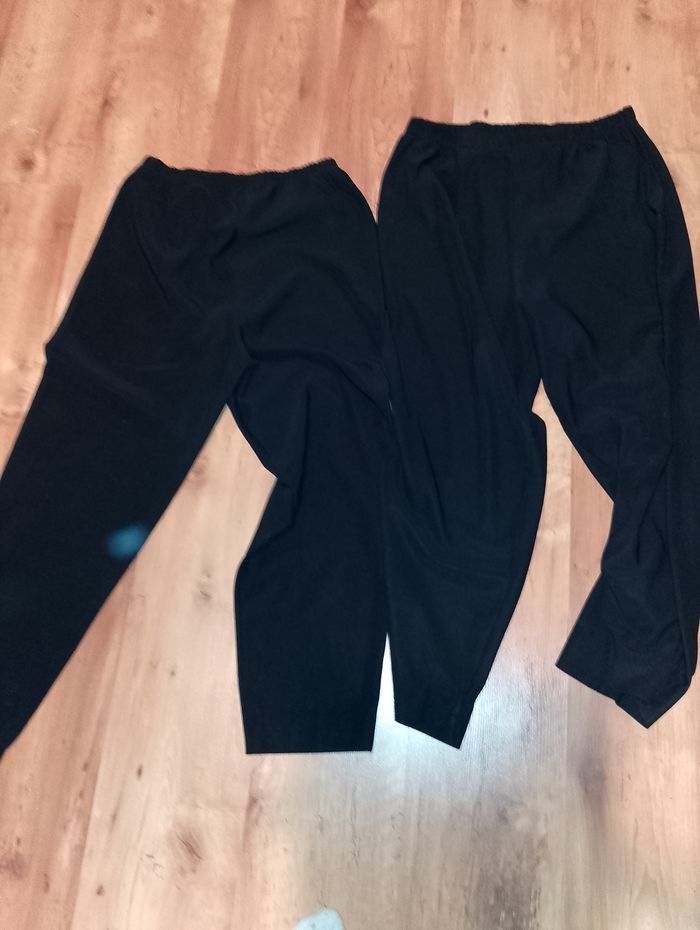 lot de2 pantalon elastique t46-48