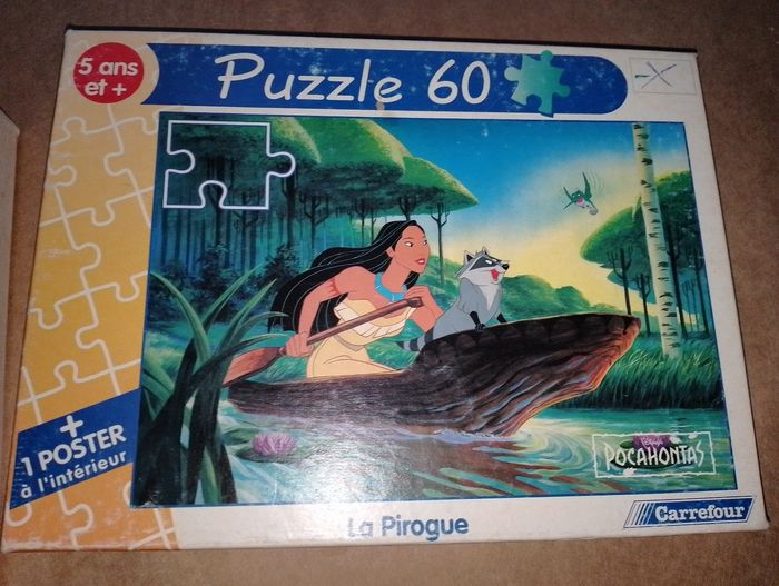 puzzle Pocahontas Disney La pirogue complet - photo numéro 9