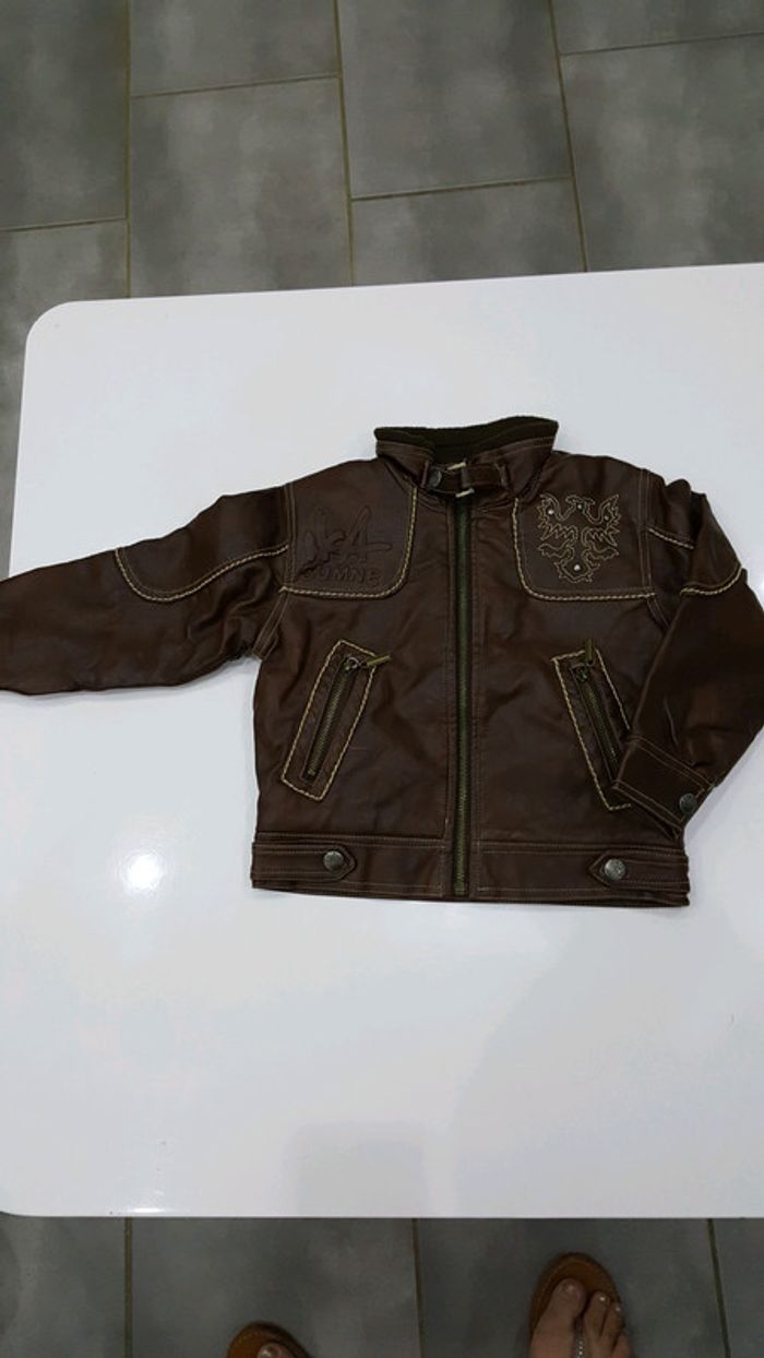Veste imitation cuir 4 ans
