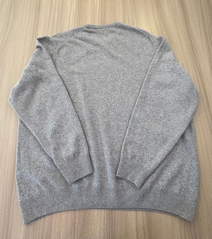 Pull en laine Lacoste gris taille 9 (4XL) - taille petit, équiv. 2XL - photo numéro 3