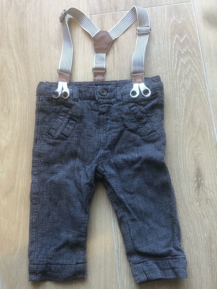 Pantalon avec bretelles bébé garçon