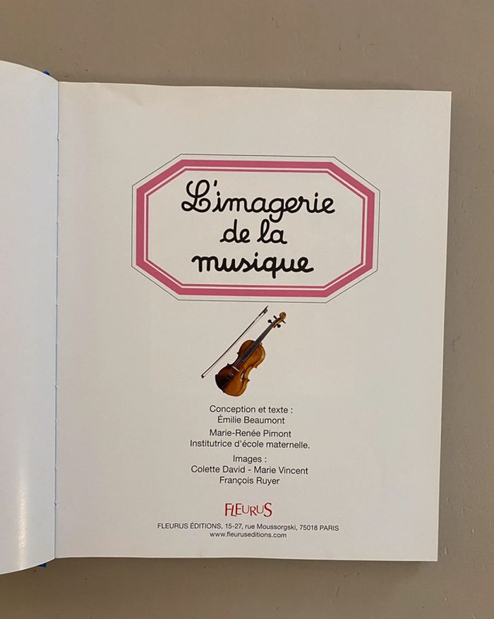 Livre L’imagerie de la musique Fleurus - photo numéro 2