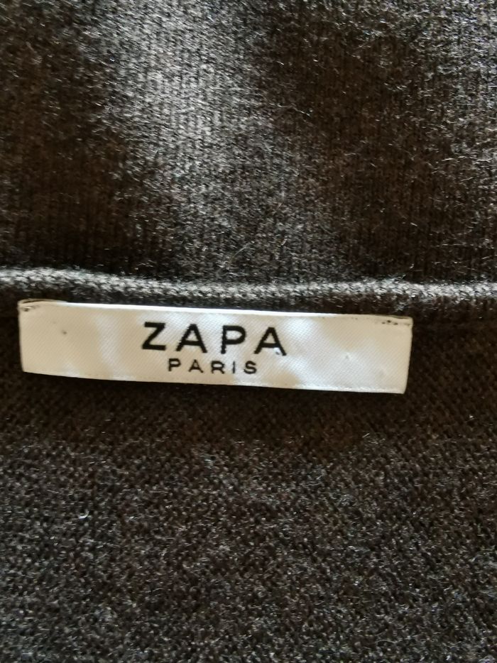 Robe longue marron en maille Zapa T38 - photo numéro 7