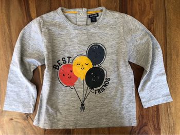 Tee-shirts t-shirt manche longue Kiabi taille 18 mois / 77-82 cm