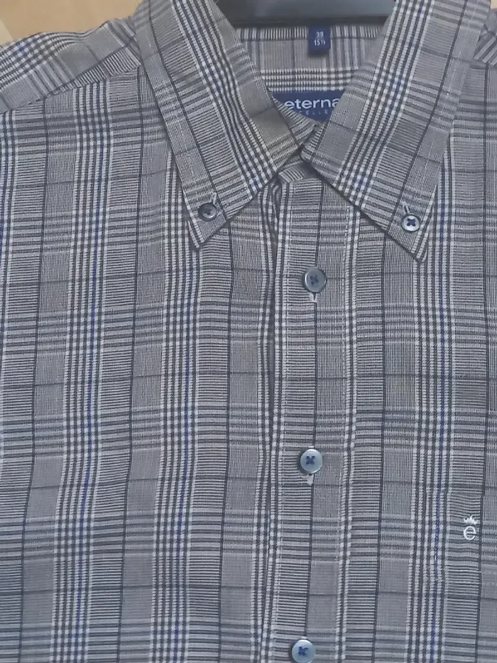 Chemise homme Eterna "excellent blue ligne"