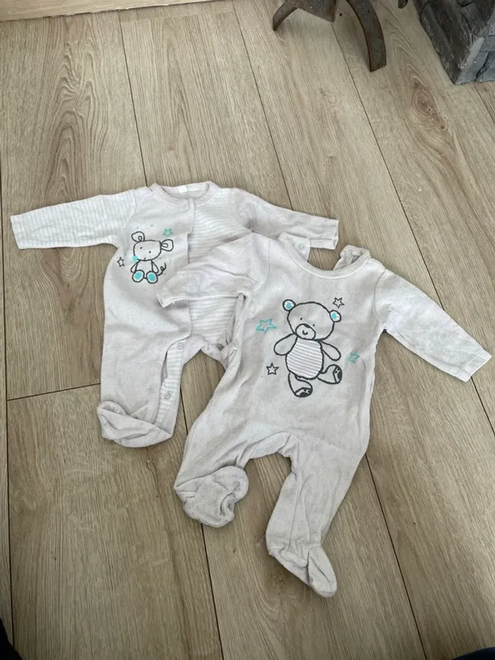 Lot 2 pyjamas velour