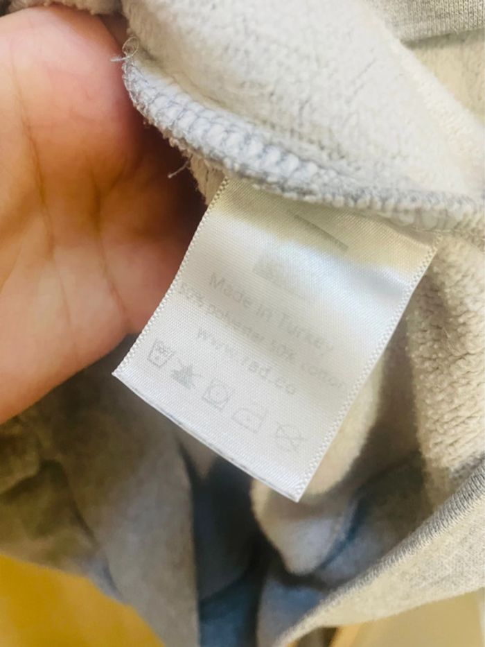 Sweat à capuche gris “Weed & Cupcake” unisexe – taille S - photo numéro 7