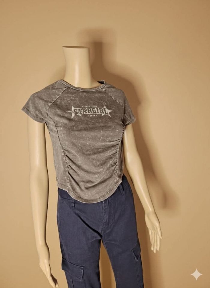 T-shirt court "Stargirl" Gris délavé - FB Sister - Taille L - Neuf