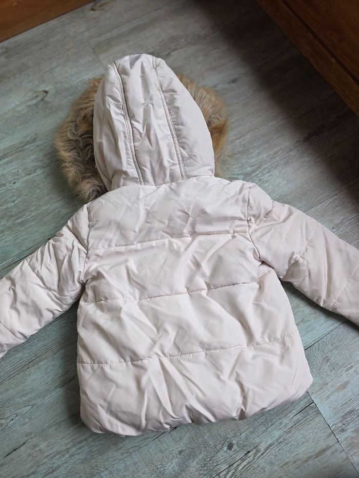 Manteau - doudoune fille tao - tape a l'œil taille 36 mois - 3 ans beige - photo numéro 4